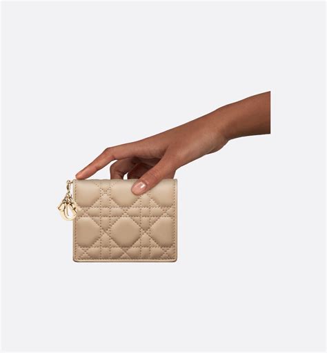 borse dior lady|Lady Dior gardenia wallet.